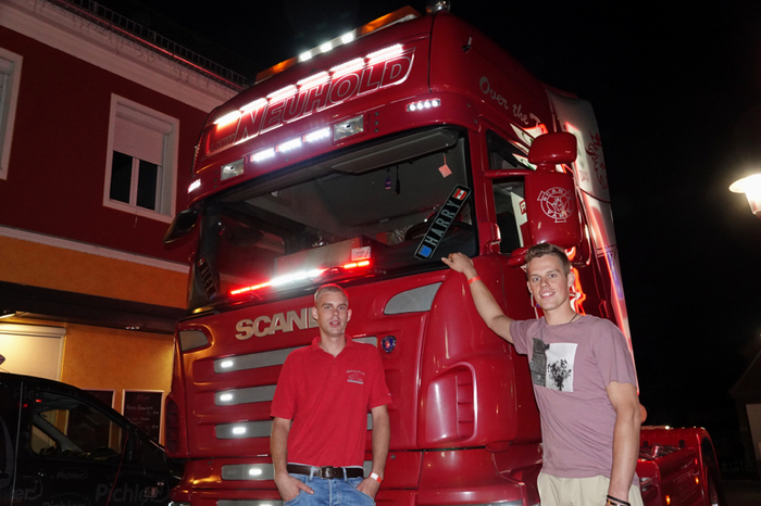Auf Hochglanz gebrachte Trucks der Spedition Neuhold aus Rollsdorf wurden bestaunt.
