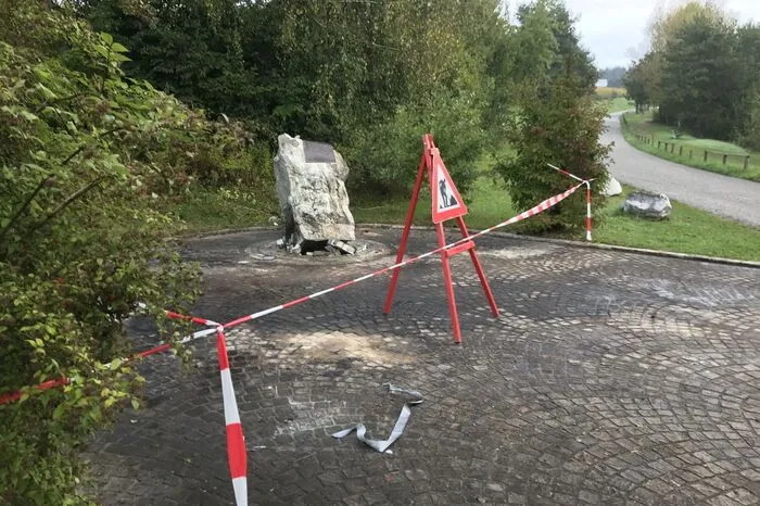 Die Unfallstelle wurde abgesperrt.