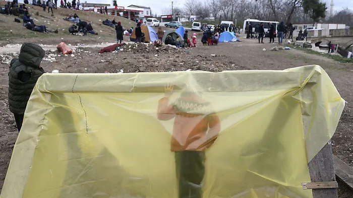 Flüchtlinge an der türkisch-griechischen Grenze