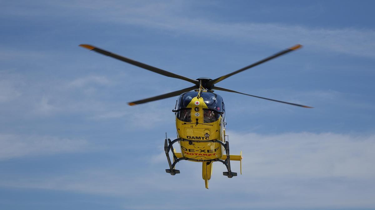 Der Rettungshubschrauber war im Einsatz 