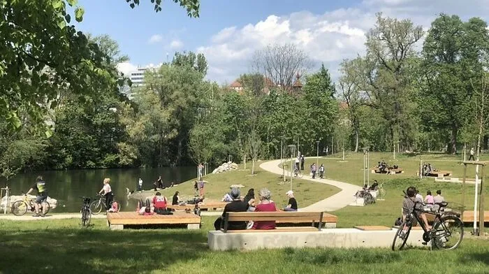 Erst eröffnet, hat die Augartenbucht schon wieder Reparaturbedarf