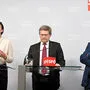 Rendi-Wagner, Christian Deutsch, Christoph Matznetter heute bei der Pressekonferenz