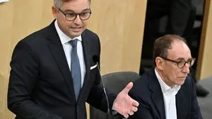 Finanzminister Magnus Brunner bei seiner Budgetrede
