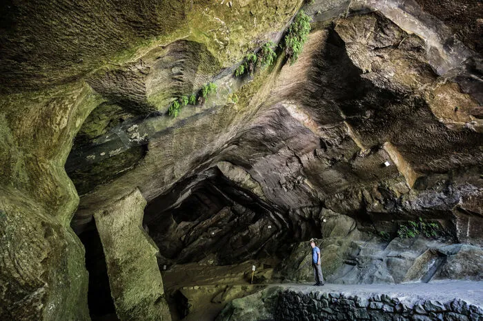 Verkalkt, auf Sand gebaut und trotzdem eine Erfolgsgeschichte: Die Höhlen entlang des Baches Caglieron nördlich von Pordenone (Italien) lassen tief blicken, zum Beispiel in 16 Millionen Jahre Erdgeschichte.