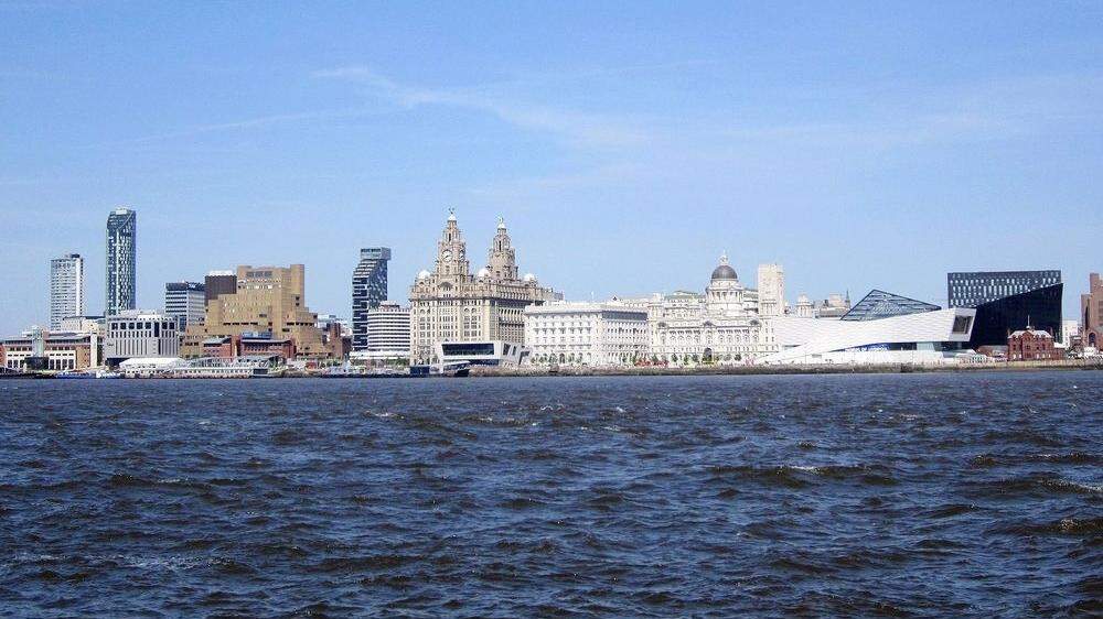 Blick auf Liverpools Skyline