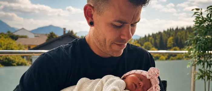 Matthias Ortner und seine Tochter Marie