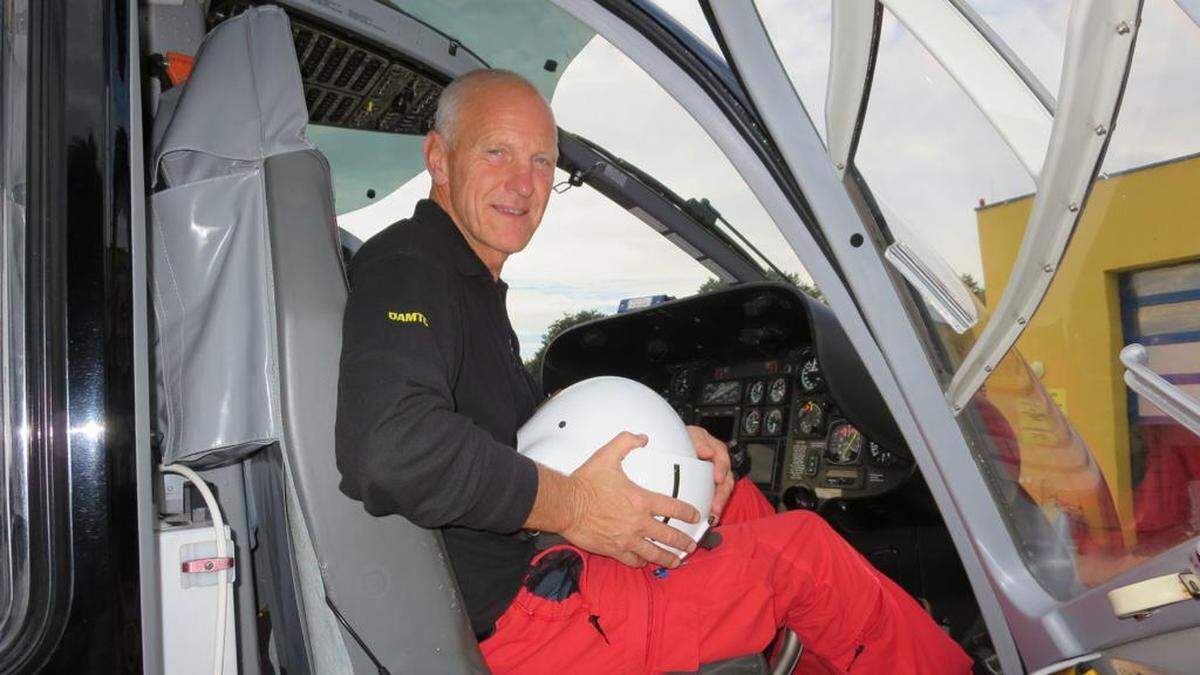 ÖAMTC-Pilot Fritz Wallner hat 18.000 Flugstunden hinter sich