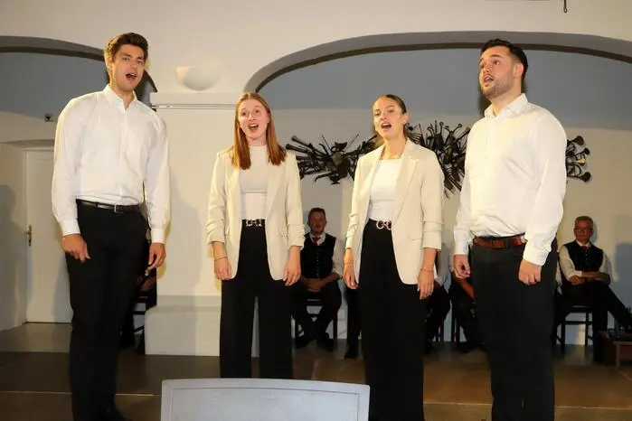 Weiters als Gäste waren dabei: Das „Quartett Oisternix“ unter Leitung von Carmen Andritsch (2.v. Links), Sandro Wanker und Sophia & David Zwitter.