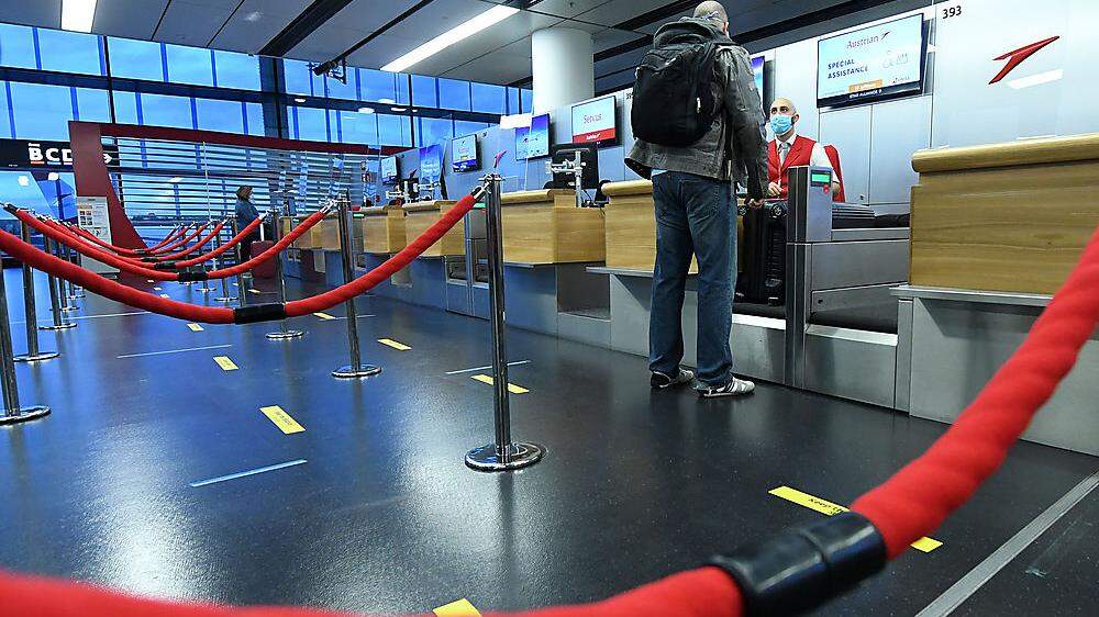 In Wien ist die Passagierzahl um 75 Prozent eingebrochen 