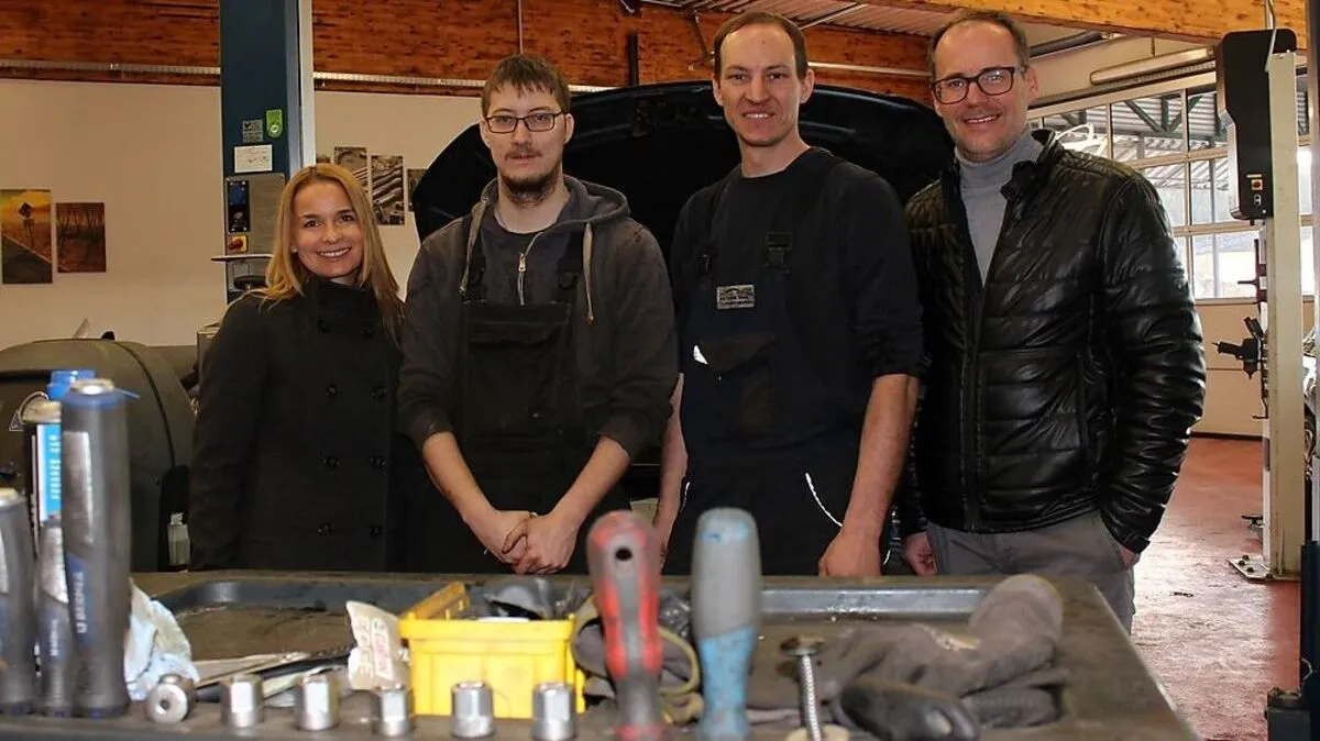 Das Projektteam der Lebenshilfe Trofaiach: Marika Lackmaier, Marcel Supper, Alexander Winter und Werner Kachelmaier (v. l.)