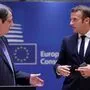 Frankreichs Präsident Emmanuel Macron und der zypriotische Präsident Nikos Anastasiades beim EU-Gipfel in Brüssel 