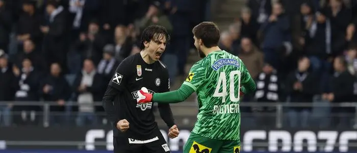 Albert Vallci, wie er leibt und lebt. Der Steirer im Sturm-Trikot lässt auf dem Platz seinen Emotionen freien Lauf