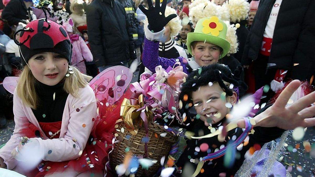 Kleine und große Narren haben derzeit in Kärnten das Sagen