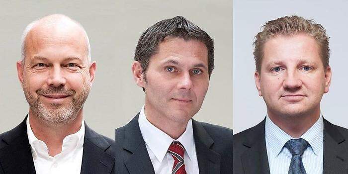 Die neue Geschäftsführung der M&R Automation: Johannes Linden (CEO), Anton Maierhofer (COO) und Norbert Kahr (CSO)