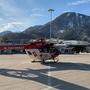 Per Hubschrauber wurde der Schwerverletzte nach Klagenfurt gebracht