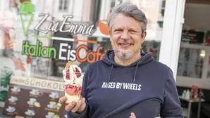 Giuseppe Geracà betreibt den Eissalon „Zia Emma Gelateria Artigianale“ in der Herrengasse seit mittlerweile acht Jahren