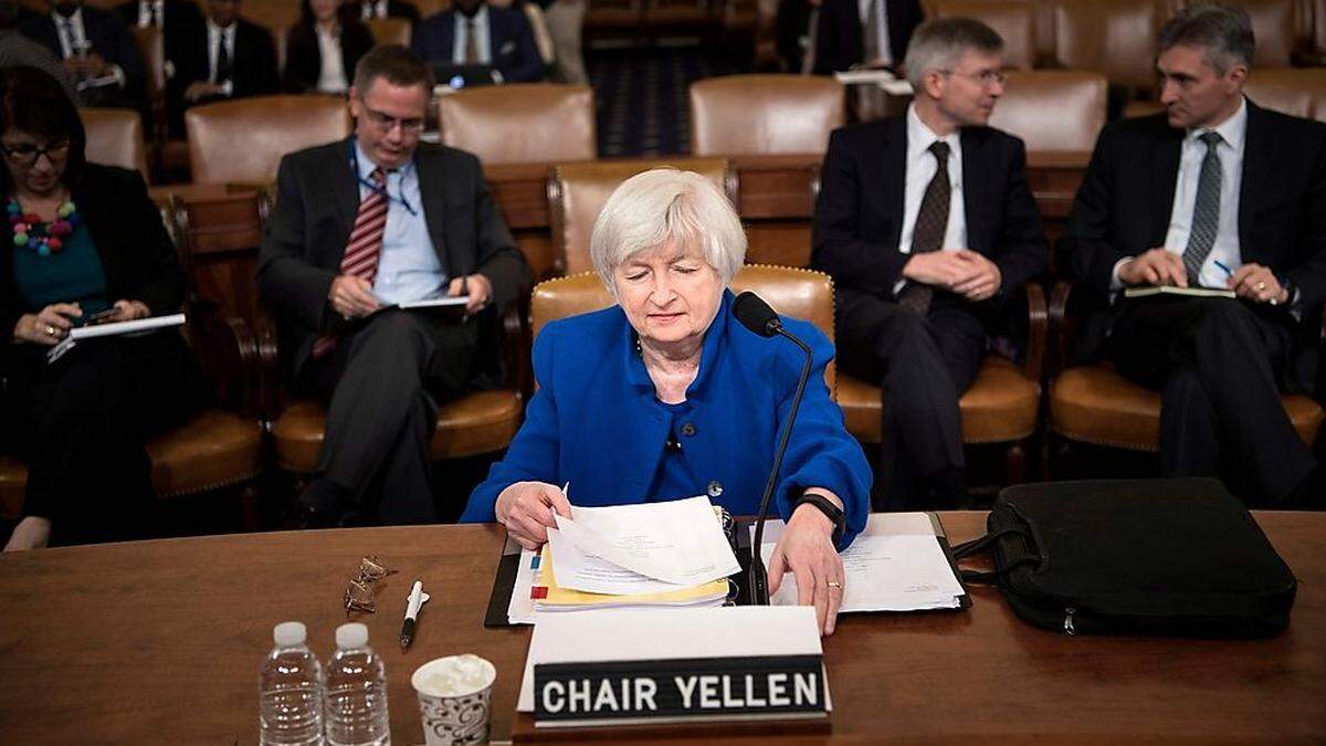 Die scheidende Fed-Chefin Janet Yellen 