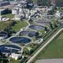 Kläranlage abwasser Klagenfurt von oben