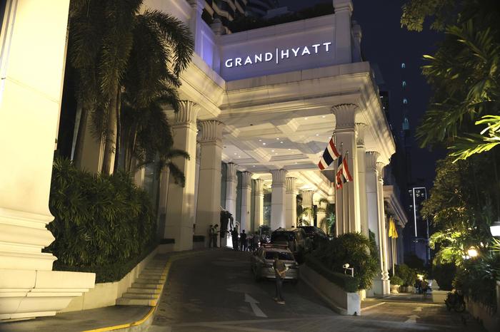 Das Grand Hyatt Erawan Hotel in Bangkok ist der Tatort