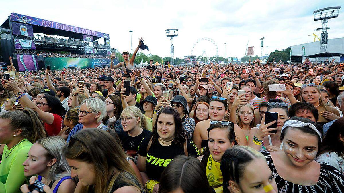  Das Frequency-Festival 2019. Heuer im August werden wieder 150.000 Besucher an drei Tagen erwartete