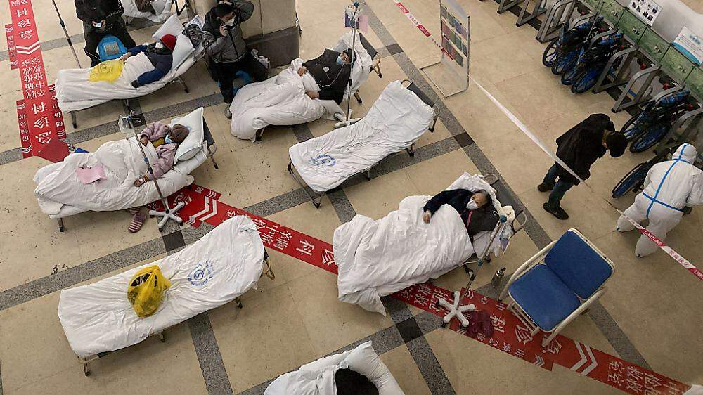 Die Krankenhäuser in China sind vielerorts überfüllt
