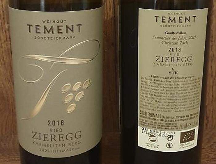 Limited Edition: Sauvignon Blanc Ried Zieregg 2018 „Parzelle Karmeliten Berg“, Weingut Tement