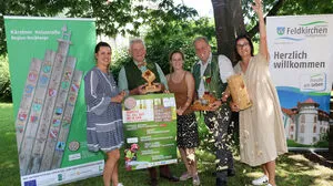 Das Organisationsteam Martina Tscherne, Günter Sonnleitner, Anna-Sophie Pirtscher, Martin Treffner und Andrea Pecile (von links)