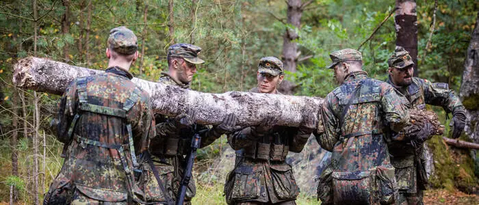 Soldaten während ihrer Basisausbildung in Münster