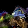 Beim Haus entstand ein großer Schaden, die Familie blieb unverletzt