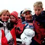 Roswitha, Teresa, Alois und Luis Stadlober bei der WM 1999