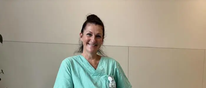 Petra Moritz war 35 Jahre lang Friseurin, jetzt ist sie als Reinigungskraft im LKH Villach tätig