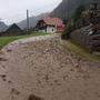 Viele Häuser im Ortsteil Hinterkoflach standen durch das Übertreten von Bächen unter Wasser