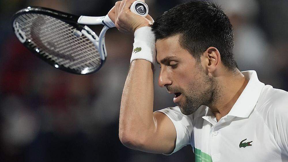 Novak Djokovic verlor in Dubai im Viertelfinale.