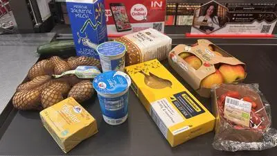 Der Einkauf dieser Produkte in einem Klagenfurter Supermarkt kostete am Mittwoch um  1,21 Euro weniger als am Dienstag