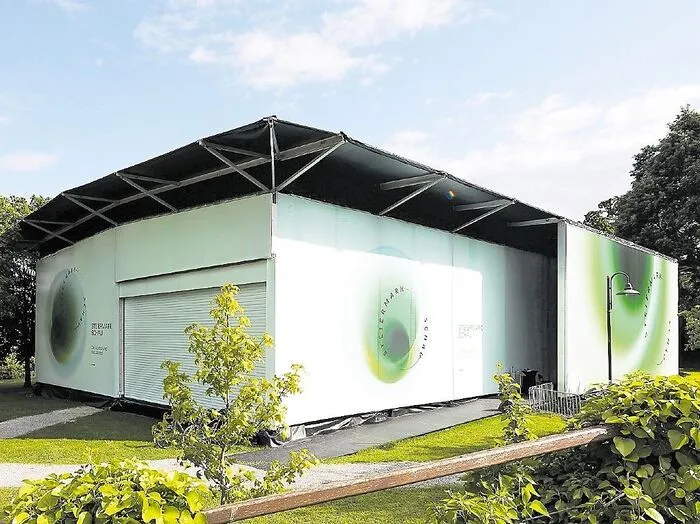 Ansicht, ­mobiler ­Pavillon, Hartberg, 2021