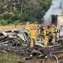 250529 -- POHANG, May 29, 2025 -- Rescuers work at the site of a military plane crash in Pohang, South Korea, May 29, 2025. All four crew members were killed in South Korea s military plane crash, local newspaper Chosun Ilbo said Thursday. The P-3 maritime patrol aircraft with four crew members aboard took off from a military base in the southeastern city of Pohang for training at about 1:43 p.m. local time 0443 GMT, according to the defense ministry. The patrol plane crashed into a hill near the base around 1:49 p.m. local time 0449 GMT and no civilian casualties had yet to be identified, the ministry noted.  SpotNewsSOUTH KOREA-POHANG-MILITARY PLANE-CRASH NEWSISxviaxXinhua PUBLICATIONxNOTxINxCHN