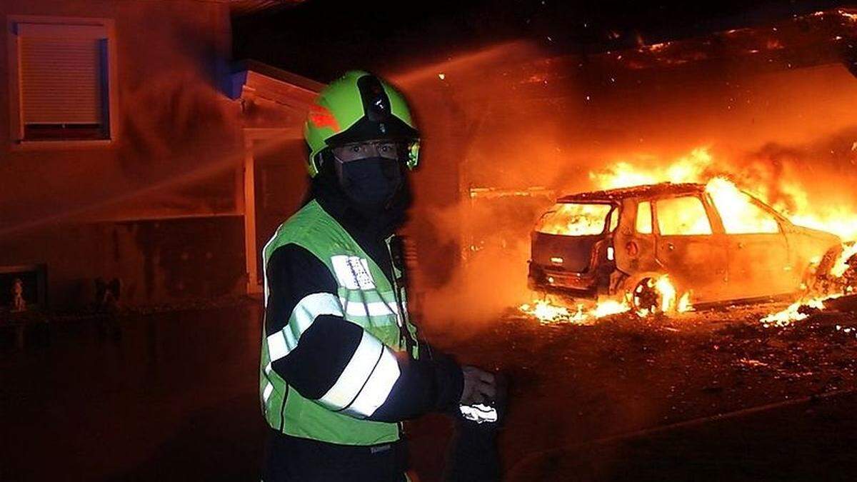 25 Leute der Feuerwehr Hörmsdorf und Eibiswald waren im Einsatz