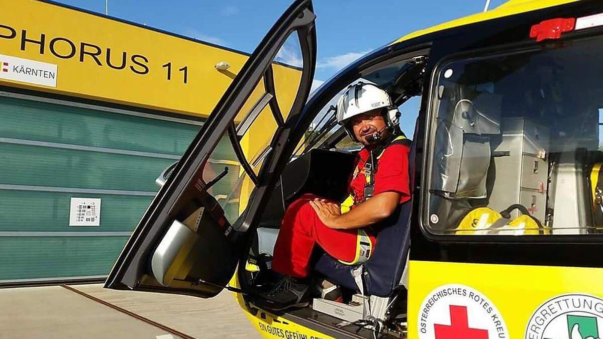 Robert Weißmann ist hauptberuflich im Bankenwesen daheim, in seiner Freizeit helfend in der Luft unterwegs 