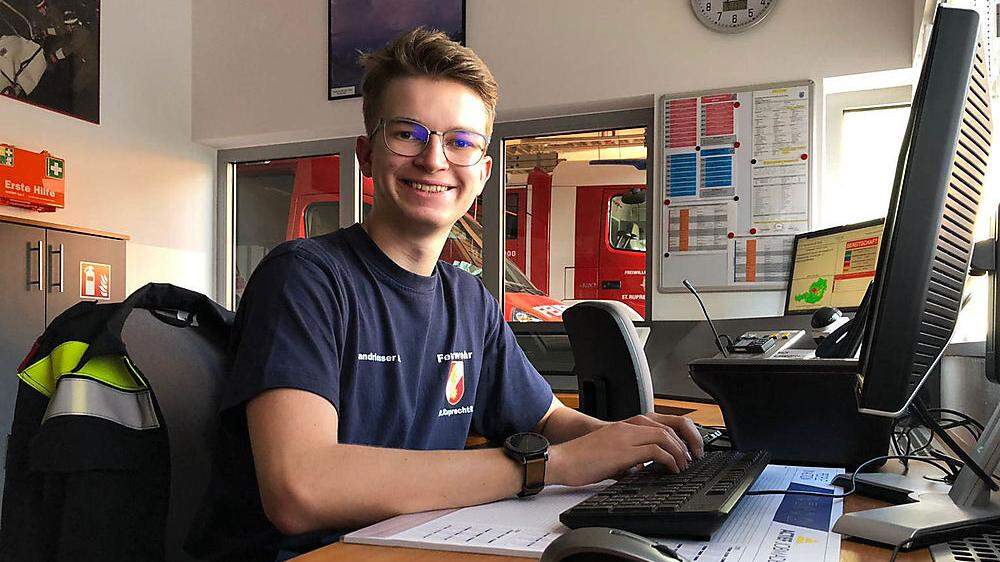 Alexander Sandriesser (17) hat die Daten der Feuerwehr St. Ruprecht an der Raab wiederhergestellt