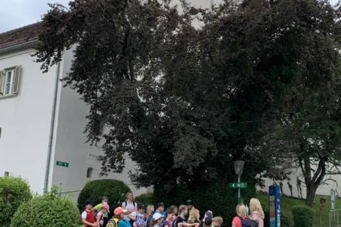 Am Nachmittag - nach einer kräftigen Stärkung - führte Lara Fani vom Tourismusverband Region Weiz die Kathreiner auf eine interessante Reise durch das historische und moderne Weiz mit seiner spannenden Geschichte.