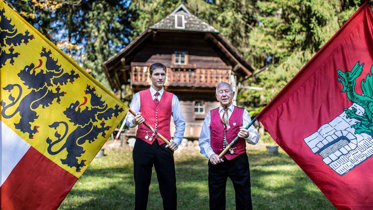 Fahnenschwinger David Werdinig und Stefan Treul Klagenfurt Oktober 2015