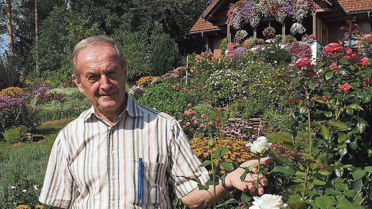 Friedrich Koch hat eine große Leidenschaft für Blumen