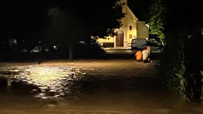 Überflutungen in St. Stefan im Rosental.