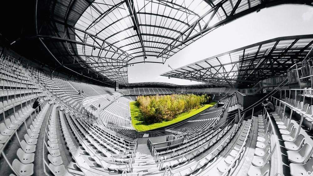 Bis 27. Oktober ist der Wald noch im Wörthersee Stadion zu sehen
