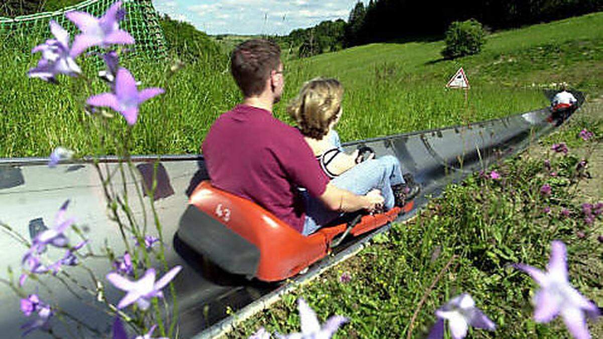 Das Souvenir-Bild bei der Sommerrodelbahn diente als Fahndungsfoto