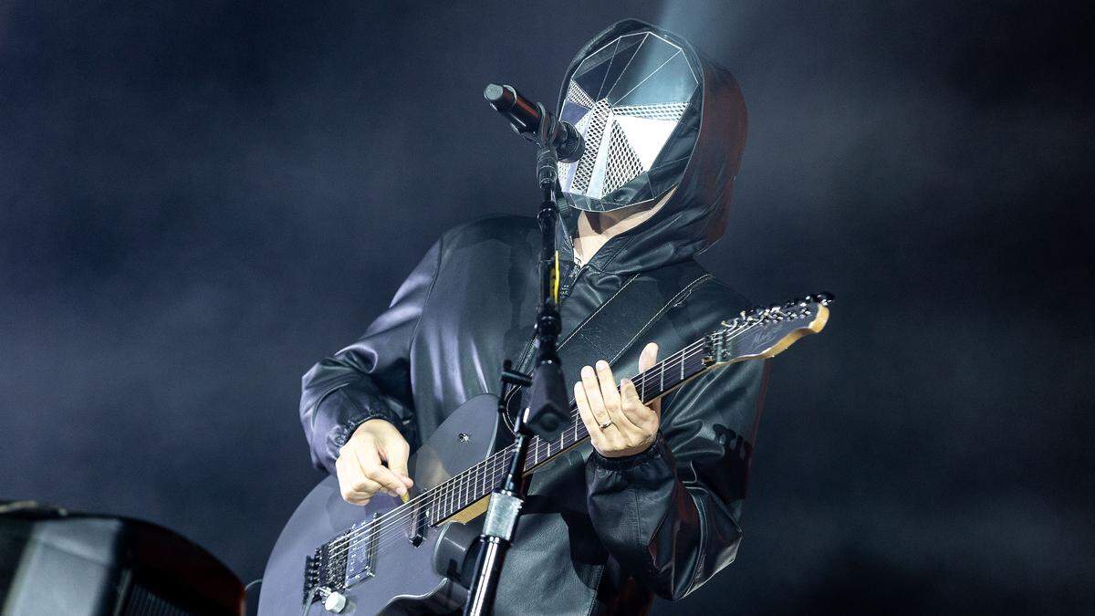 Matt Bellamy von Muse: Am Anfang noch mit Maske