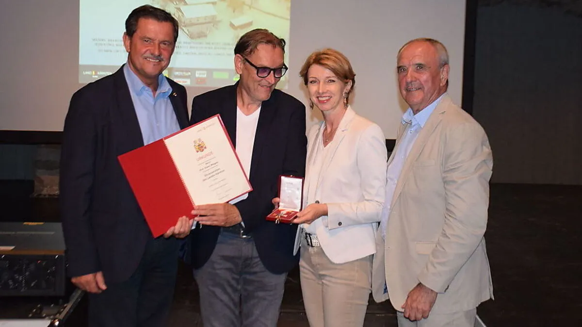 Von links: Josef Lobnig, Wiegele, Schaunig, Blaschitz	