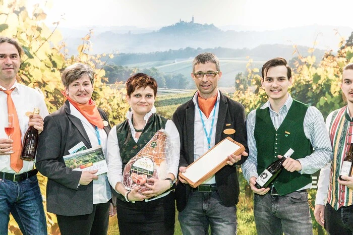 Die Meisterbetriebe aus dem steirischen Vulkanland präsentierten auf der Messe ihre kulinarischen Spezialitäten
