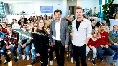 Sandra Mathelitsch (links), Oliver Pokorny (Mitte) und Sebastian Krause (rechts)