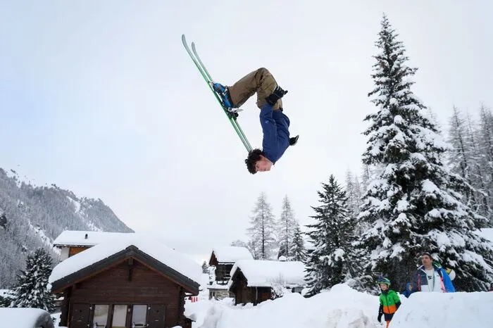 Für manche ist der viele Schnee auch eine weitere Möglichkeit sich sportlich zu betätigen.